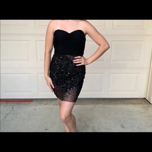 Black designer prom dress